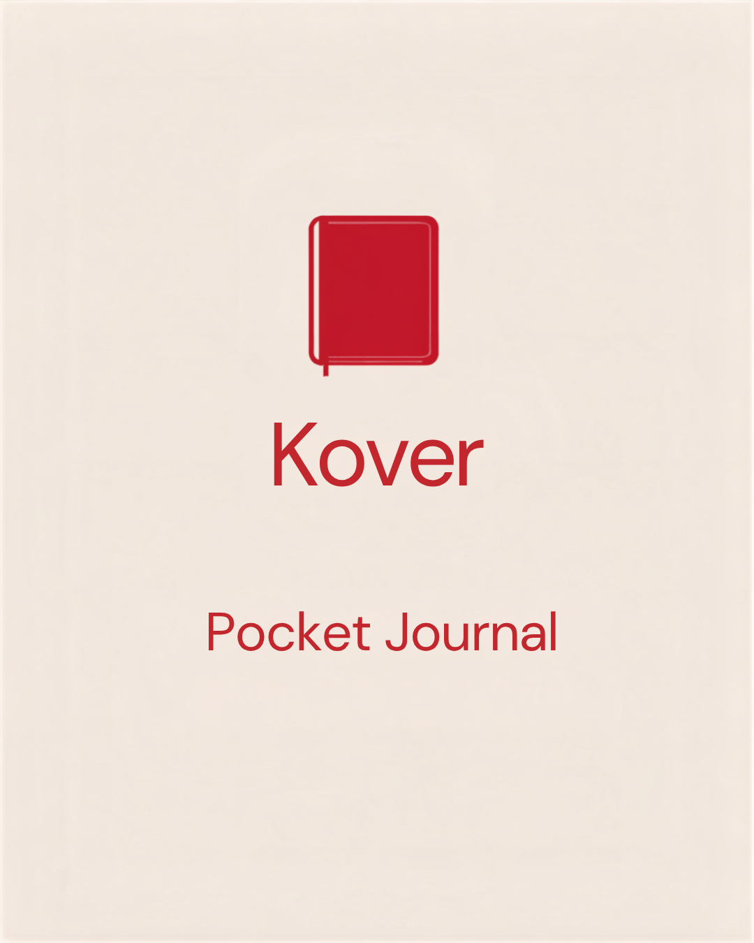 Kover Pocket Journal