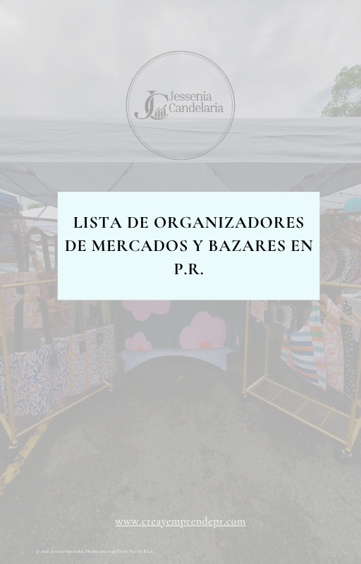 Lista de Organizadores de Mercados y Bazares en Puerto Rico 🇵🇷