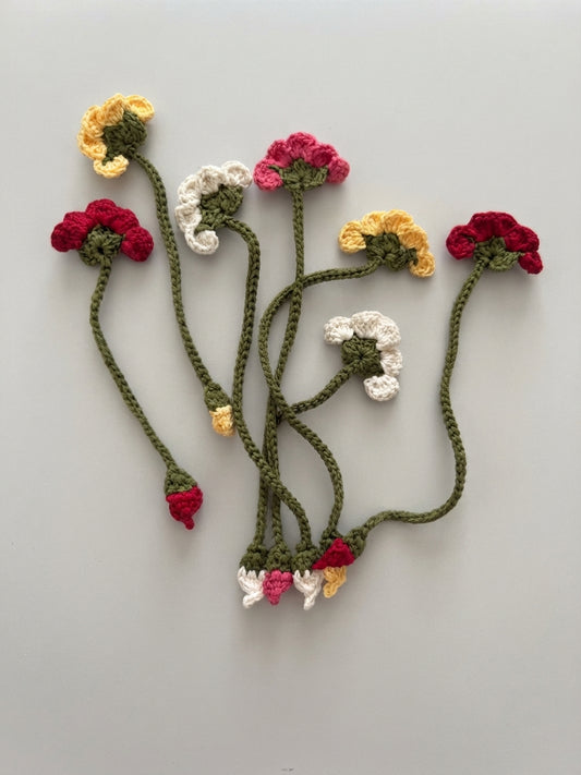 Flor de Crochet bookmark