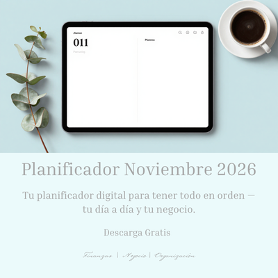 Planificador Noviembre 2026: Enfoque, Estrategia y Productividad (GRATIS)